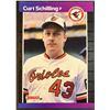 Image 1 : 1989 DONRUSS CURT SCHILLING ROOKIE CARD