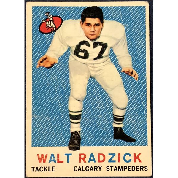 1959 TOPPS CFL WALT RADZICK