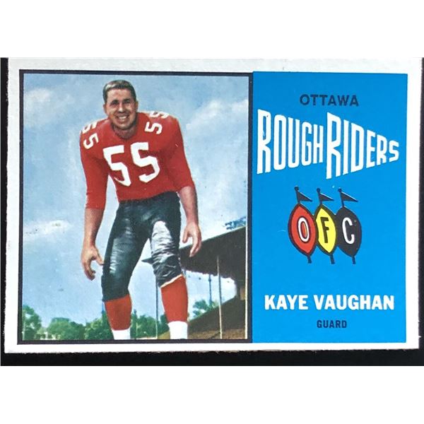 1964 O-PEE-CHEE CFL KAYE VAUGHN (HOF)