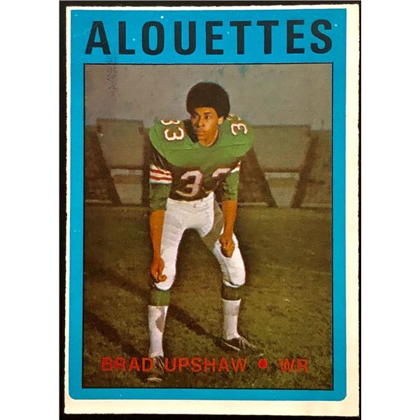 1972 O-PEE-CHEE CFL BRAD UPSHAW ROOKIE CARD