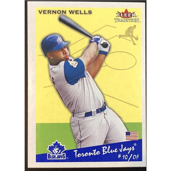 2002 FLEER TRADITION VERNON WELLS ROOKIE CARD