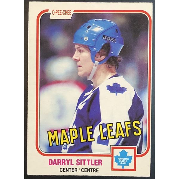1981-82 O-PEE-CHEE DARRYL SITTLER (HOF)