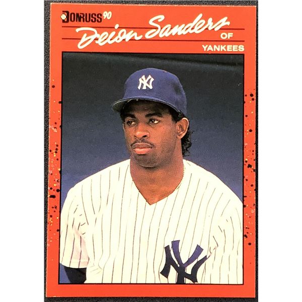 1990 DONRUSS DEION SANDERS ROOKIE CARD