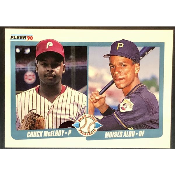 1990 FLEER MOISES ALOU ROOKIE CARD