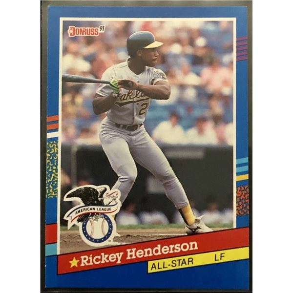 1991 DONRUSS RICKEY HENDERSON (HOF)