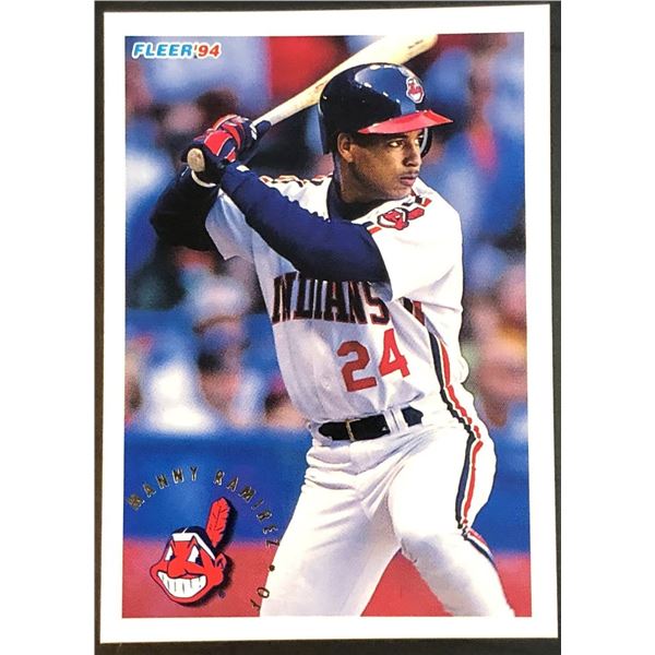 1994 FLEER MANNY RAMIREZ (HOF) ROOKIE CARD