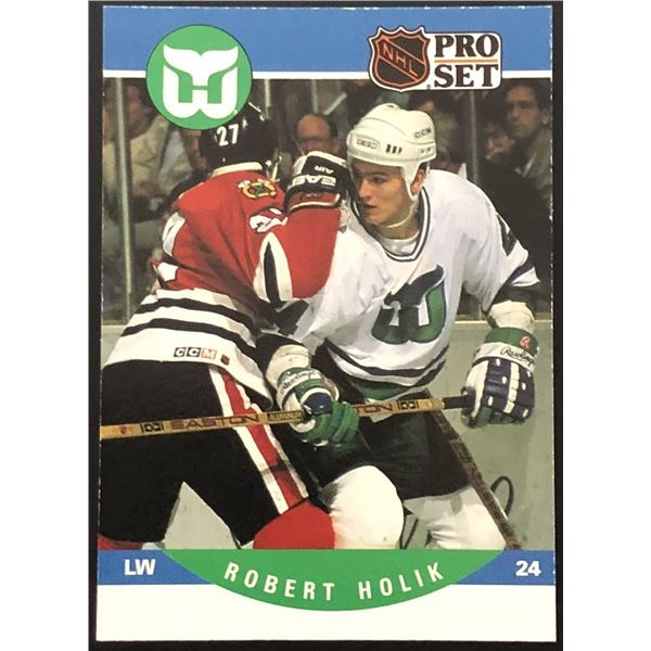 1990-91 PRO SET BOBBY HOLIK ROOKIE CARD