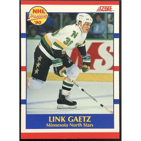 1990-91 SCORE LINK GAETZ ROOKIE CARD