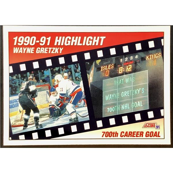 1990-91 SCORE WAYNE GRETZKY (HOF)
