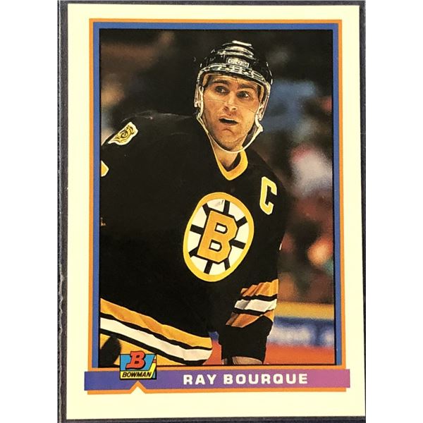 1991-92 BOWMAN RAY BOURQUE (HOF)