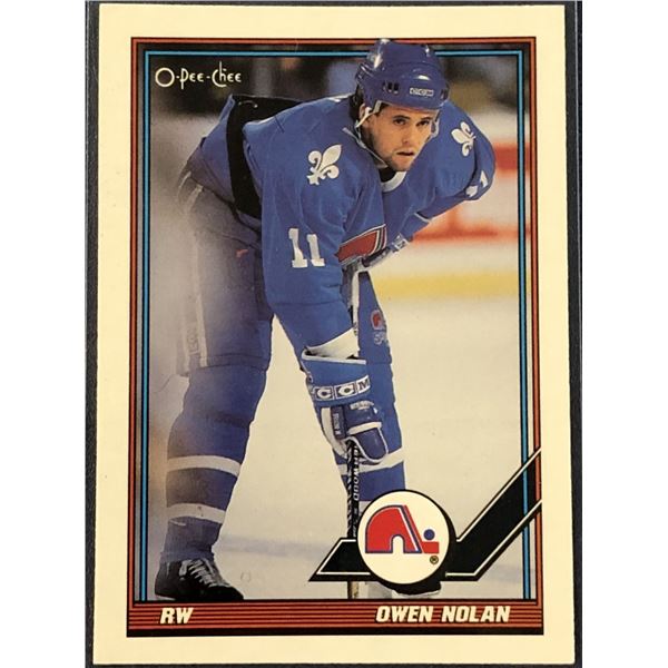 1991-92 O-PEE-CHEE OWEN NOLAN ROOKIE CARD