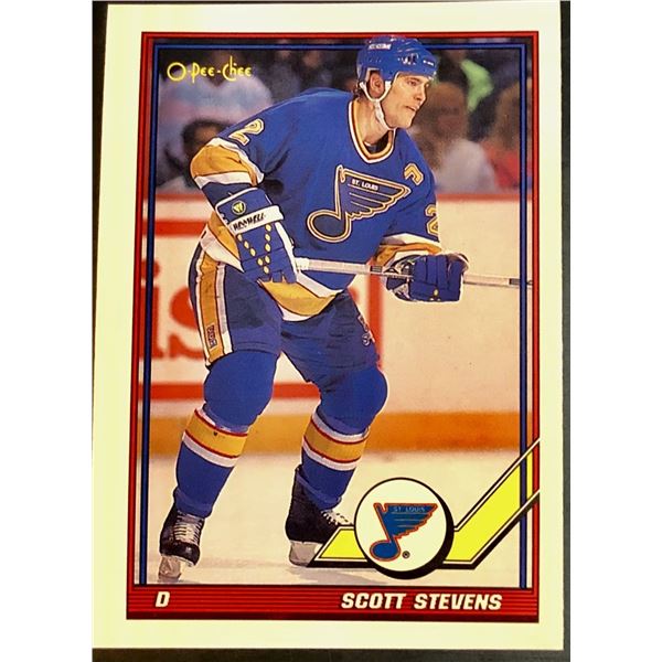 1991-92 O-PEE-CHEE SCOTT STEVENS (HOF)