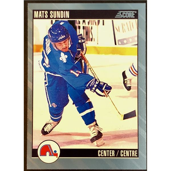1992-93 SCORE MATS SUNDIN (HOF)