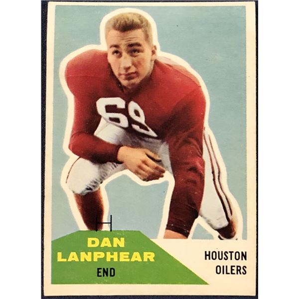 1960 FLEER NFL DAN LANPHEAR