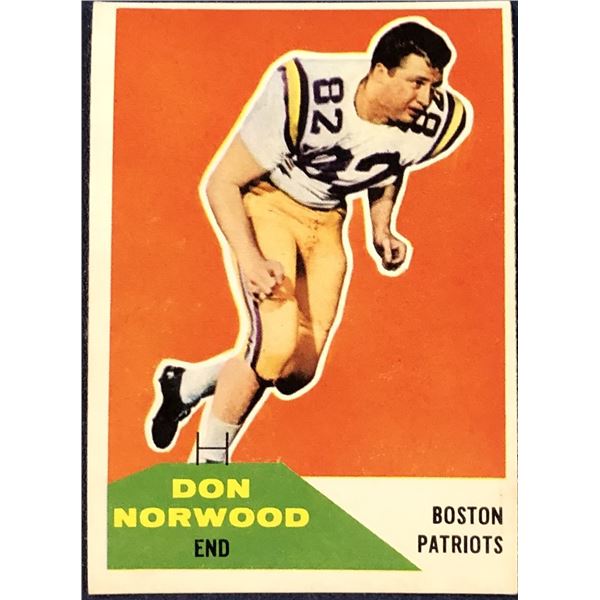 1960 FLEER NFL DON NORWOOD