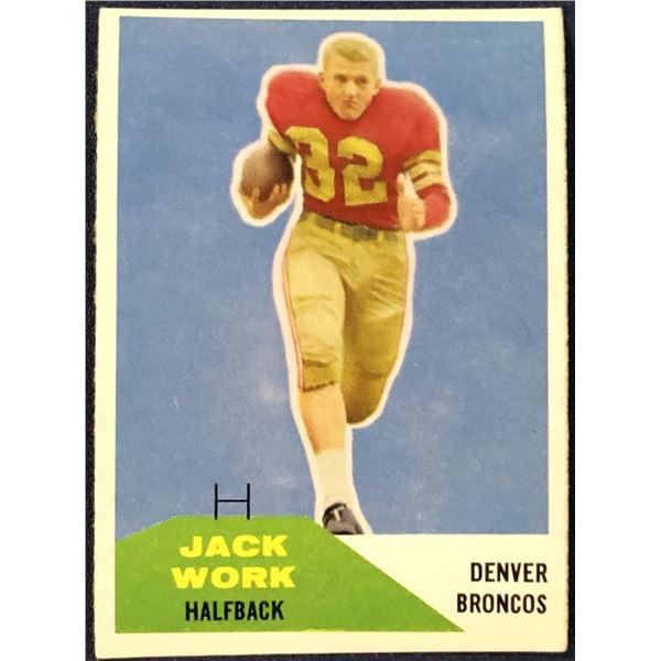 1960 FLEER NFL JACK WORK