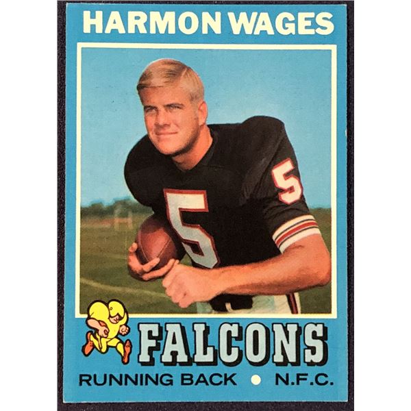 1971 TOPPS NFL HARMON WAGES
