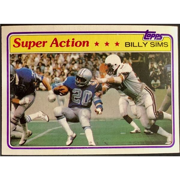 1981 TOPPS BILLY SIMS