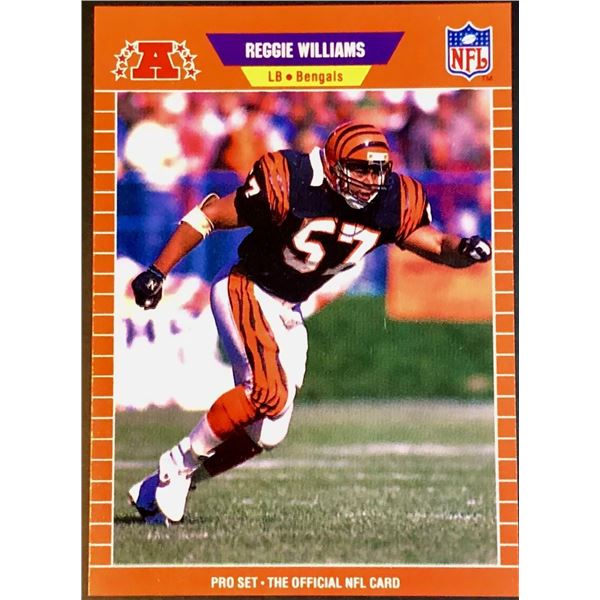 1989 PRO SET REGGIE WILLIAMS ROOKIE CARD
