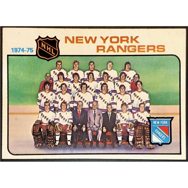 1975-76 NHL TOPPS NEW YORK RANGERS