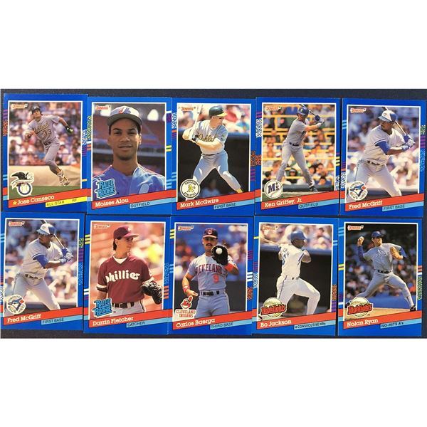 1991 DONRUSS BASEBALL - 10 CARDS