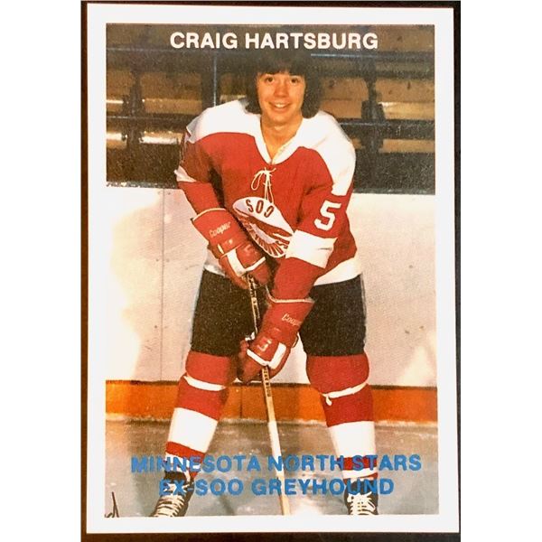 1987-88 JR. CARD - SOO GREYHOUNDS (OHL) - CRAIG HARTSBURG