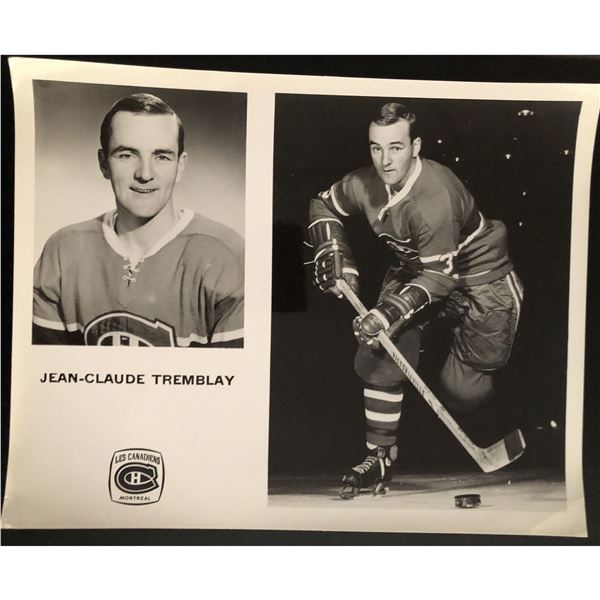 1967 MONTREAL CANADIENS 8"x10" PUBLICITY PHOTO - J.C. TREMBLAY