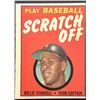 Image 1 : 1970 TOPPS PLAY BASEBALL SCRATCH OFF WILLIE STARGELL (HOF)