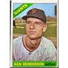Image 1 : 1966 TOPPS KEN HENDERSON ROOKIE CARD