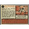 Image 2 : 1962 TOPPS RAY WASHBURN ROOKIE CARD