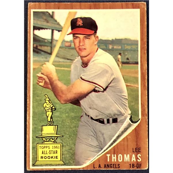 1962 TOPPS LEE THOMAS ROOKIE CARD