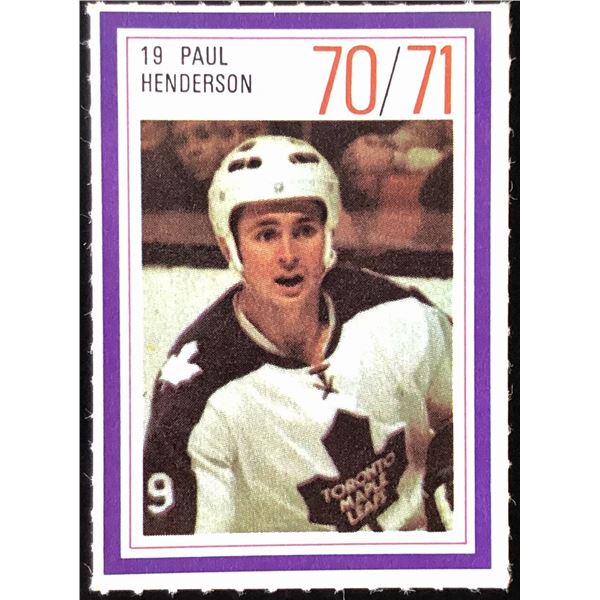 1970-71 ESSO NHL PAUL HENDERSON