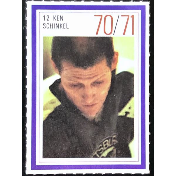1970-71 ESSO NHL KEN SCHINKEL