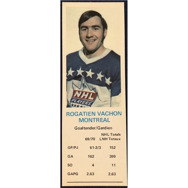 1970-71 DAD'S COOKIES ROGIE VACHON (HOF)