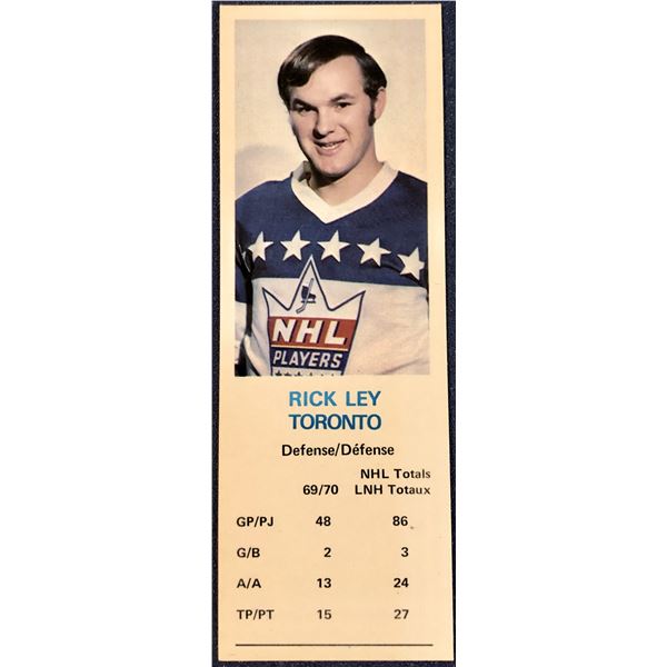 1970-71 DAD'S COOKIES RICK LEY