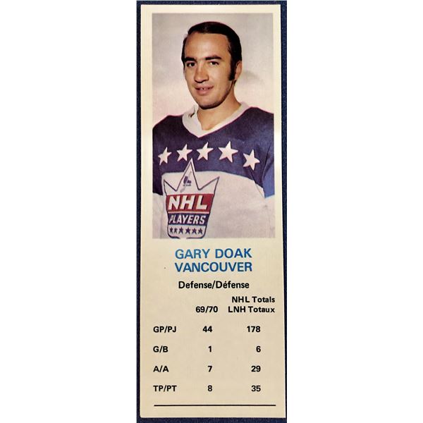 1970-71 DAD'S COOKIES GARY DOAK