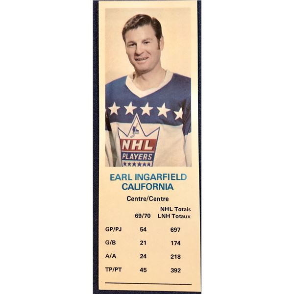 1970-71 DAD'S COOKIES EARL INGARFIELD