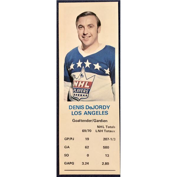 1970-71 DAD'S COOKIES DENIS DeJORDY