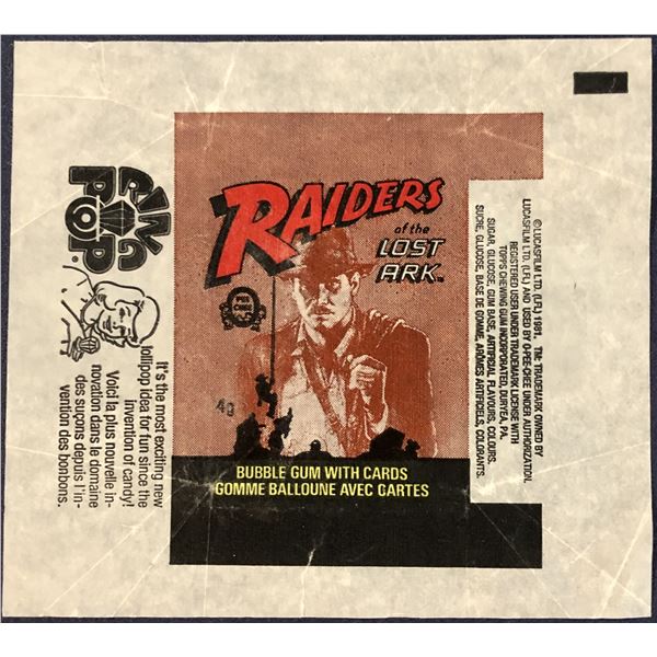 1984 O-PEE-CHEE RAIDERS OF THE LOST ARK WRAPPER