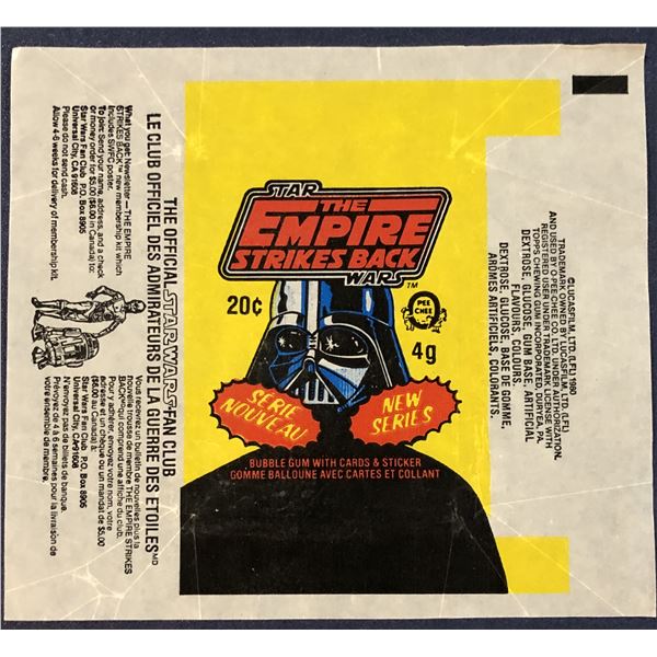 1983 O-PEE-CHEE STAR WARS THE EMPIRE STRIKES BACK 3rd SERIES WRAPPER
