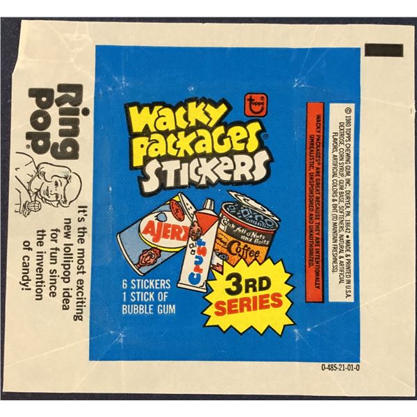 1980 TOPPS WACKY PACKAGES WRAPPER