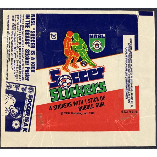 1979 TOPPS NASL SOCCER STICKERS WRAPPER