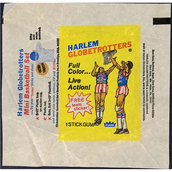 1971 FLEER HARLEM GLOBETROTTERS WRAPPER