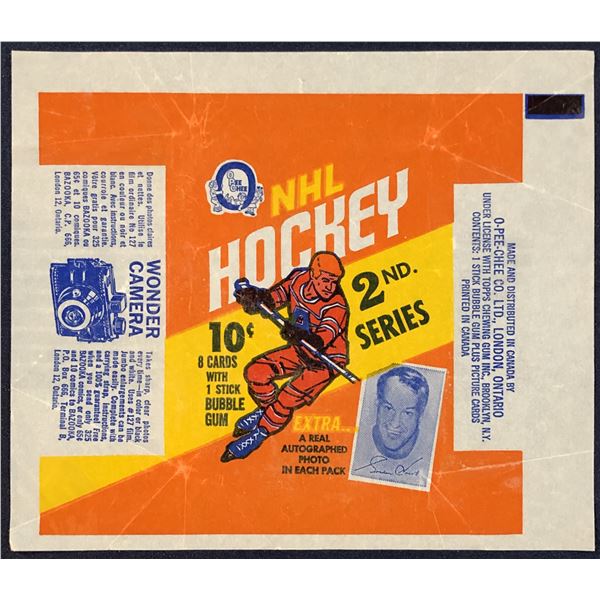 1970-71 O-PEE-CHEE HOCKEY WRAPPER