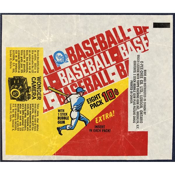 1970 O-PEE-CHEE BASEBALL WRAPPER