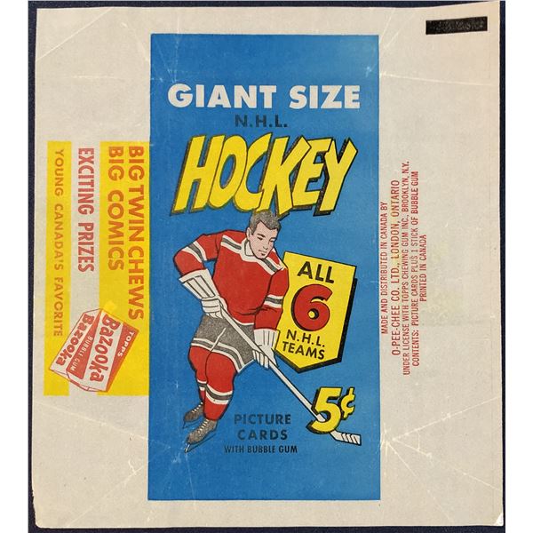 1964-65 O-PEE-CHEE HOCKEY WRAPPER