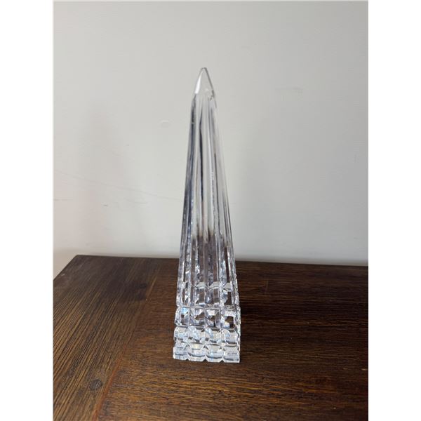 Baccarat  pyramid 8"tall
