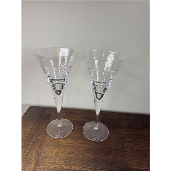 GH crystal champagne flutes