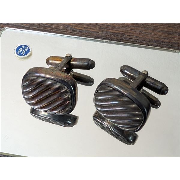 David Yurman SS/14k Cufflinks