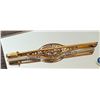 Image 2 : Antique Deco Diamond Seed Pearl 18K Gold Platinum Filigree Bar Pin